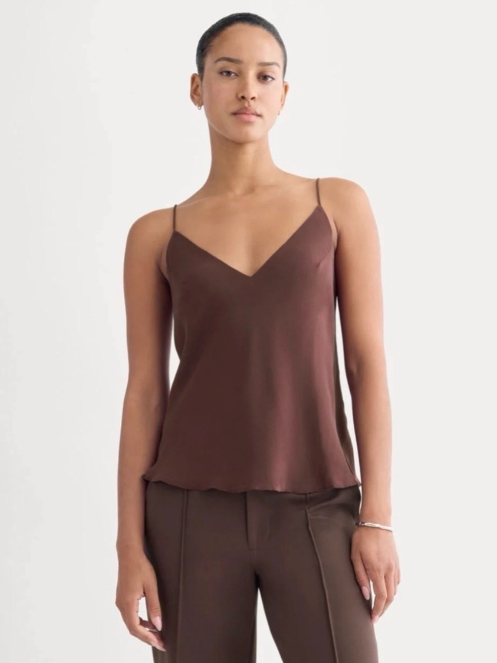Everlane Tie-Back Washabke Silk Camisole